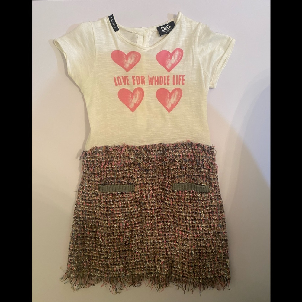 Girls Layered Look ‘Love for Whole Life’ Dress